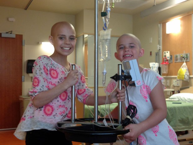 Delaney recebeu a visita de Kamryn em hospital do Colorado (Foto: AP/Arquivo pessoal)