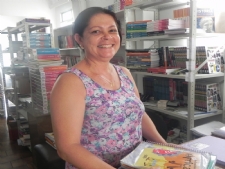 Luíza fala das vantagens da Feira de Livros